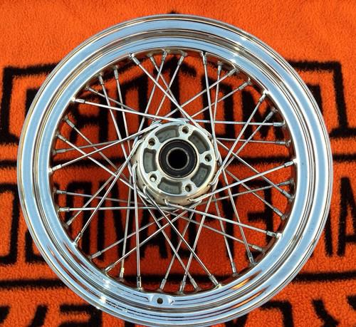 Harley davidson chrome rear spoke wheel rim 16 x 3 free local pick up ok