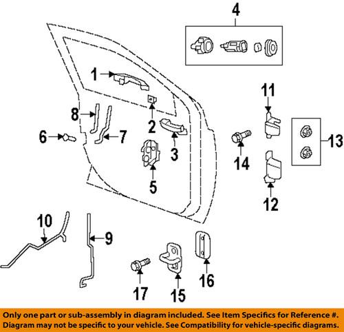 Jeep oem 5028848aa front door-latch rods