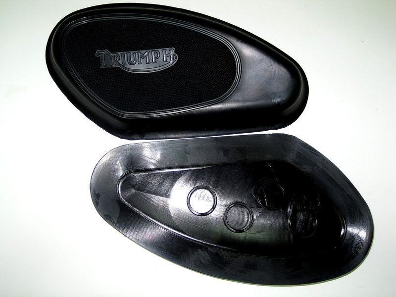Triumph tank rubber knee pads uk made 82-1605/6