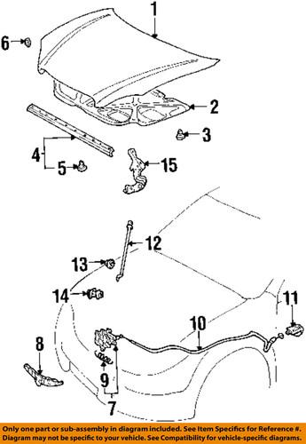 Toyota oem 5363002061 hood release cable-release cable