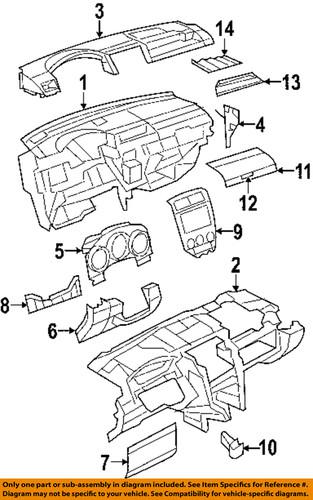 Dodge oem 1gj31xdhaa instrument panel-storage box door