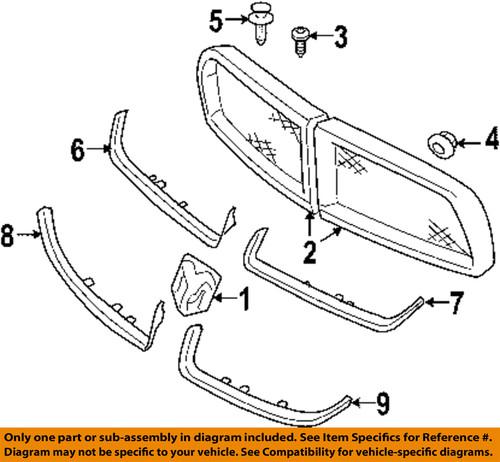 Dodge oem we24tzzaa front bumper & grille-insert