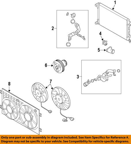 Volkswagen oem 5c0122051a radiator coolant hose/lower radiator hose