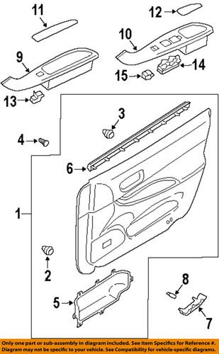 Mazda oem gk2a66350 door window switch panel/door component