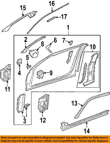 Dodge oem 55275460ad hinge pillar-weatherstrip