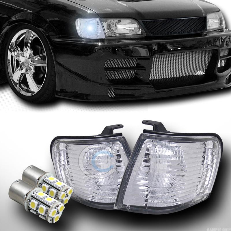 Euro lens signal corner lights lamps jy+13 smd led bulbs 95 96-99 toyota tercel