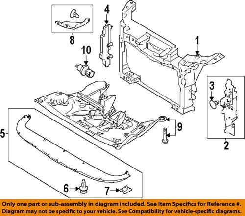 Ford oem da8z16138a radiator support