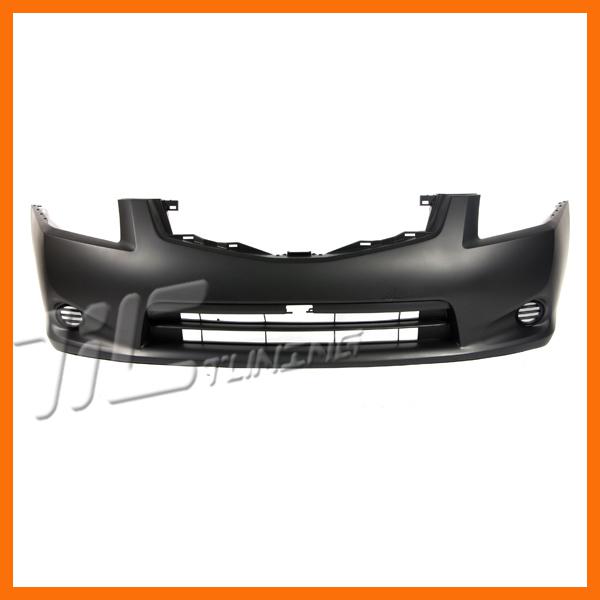 10-12 nissan sentra front bumper facial cover primered plastic w/o fog