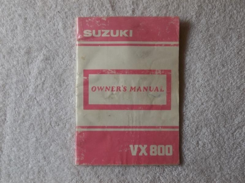 1990 90 suzuki vx800 owner's manual original oem vx 800