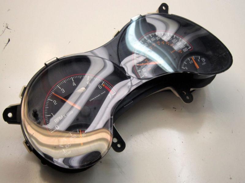 Oem 1997-2003 pontiac grand am 3400l auto speedometer gauge cluster 134,330k
