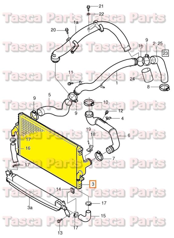 Brand new oem cooling system intercooler 99-09 volvo s60 s80 v70 v70xc #8649471