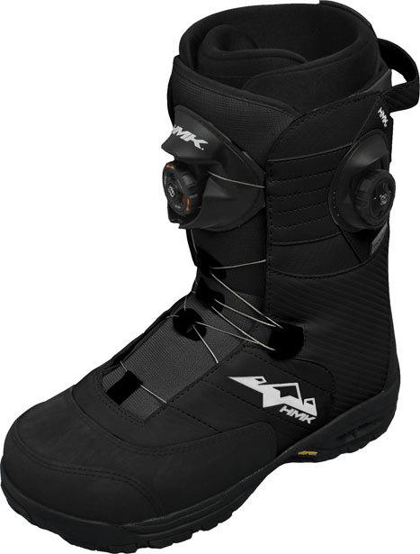 Hmk men's team boa focus snowmobile boot black 14