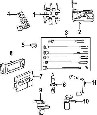 Volkswagen 7b0000033 genuine oem factory original spark plug