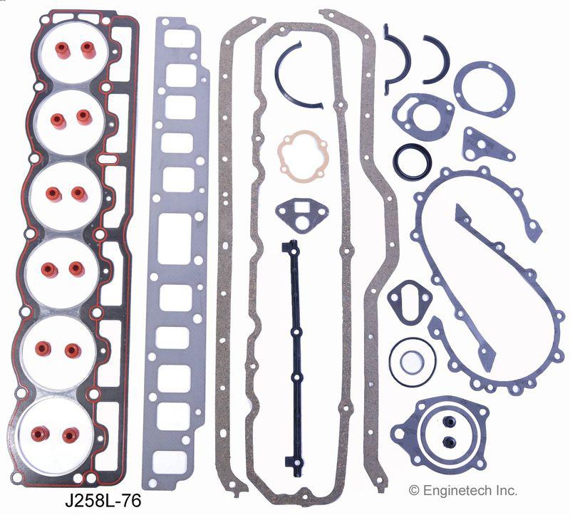 Amc jeep 4.2 258 81-85 complete gasket set premium sealing