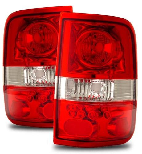 04-08 ford f150 styleside red clear altezza tail lights rear brake lamp housings