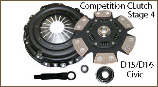 Competition clutch stage 4 honda civic del sol d-series d15b7 d16a6 d16z6 d16y8