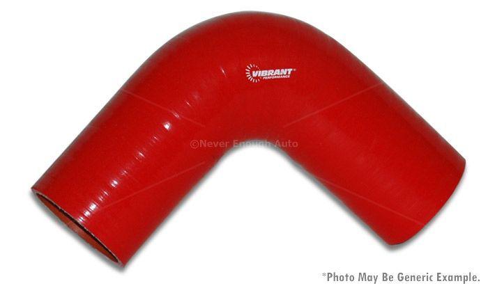 Vibrant  2742r 4 ply 90 degree elbow 2.5" i.d. x 8" leg length red