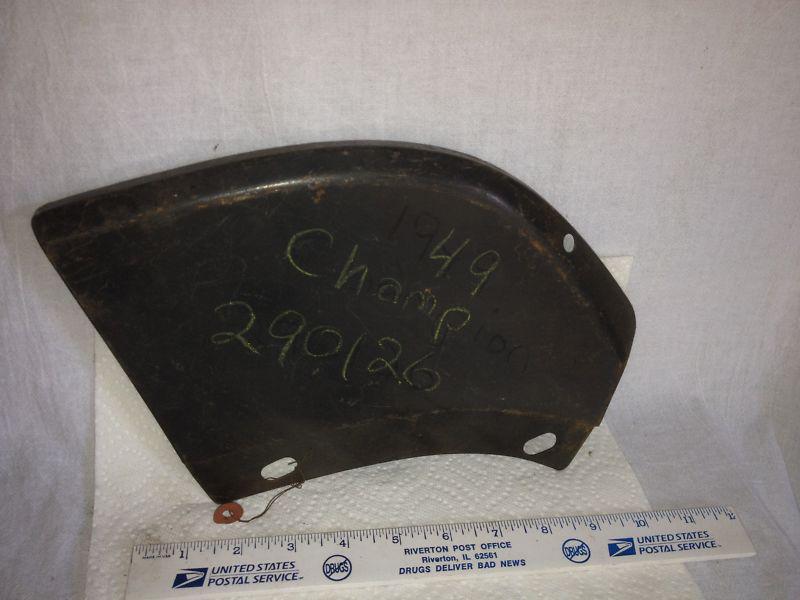 Studebaker plate, 290126, for 1949 champion.   nos.   item:  2974