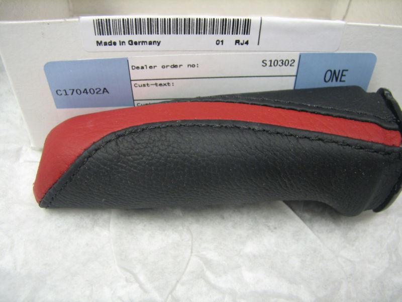 Bmw 3 series f30 handbrake grip sportline black red  2012-2013 oem