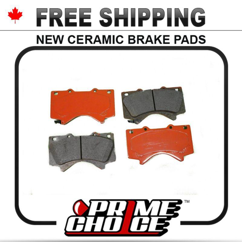 New premium complete set of front ceramic disc brake pads with shims