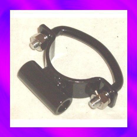 Universal solo  seat clamp on mount  chopper bobber bolt on gloss black