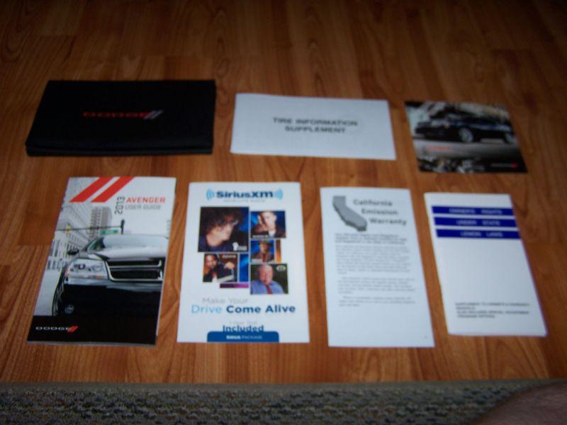 2013 dodge avenger owners manual set with case free shipping