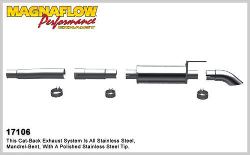 Magnaflow 17106 ford truck f-150 pickup stainless cat-back performance exhaust