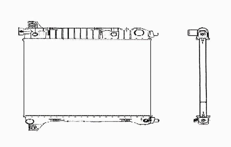 Replacement radiator dodge ram automatic / manual 3.9l 5.2l 5.9l v6 v8 52029189a