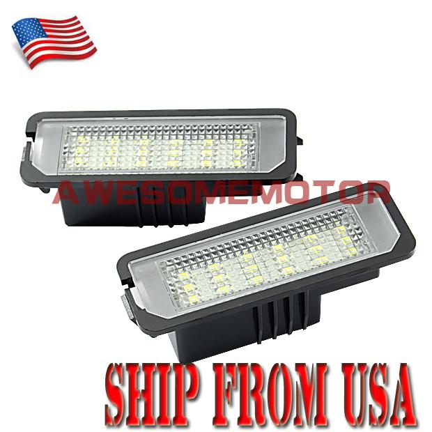 Usa led license number plate light lamp new for vw golf mk4 mk5 eos lupo 06-09