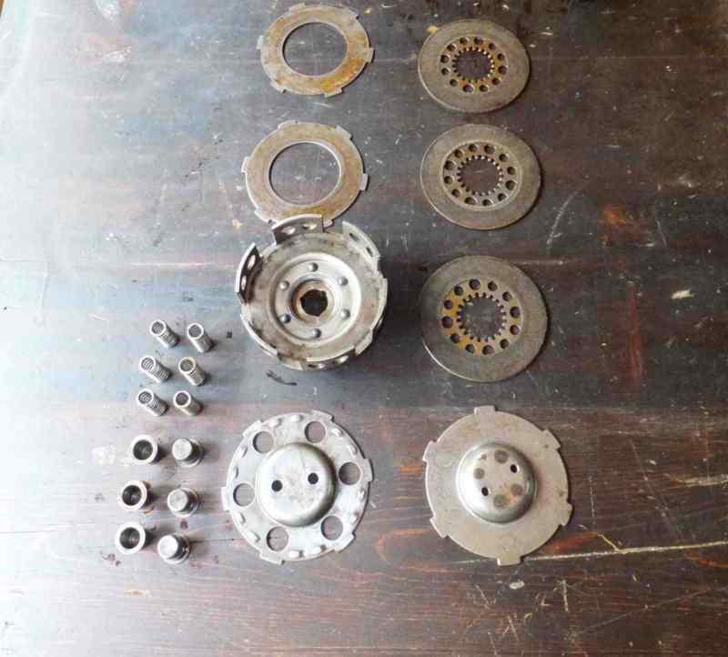 (h16) 1961 165 cc harley hummer  clutch basket and clutch