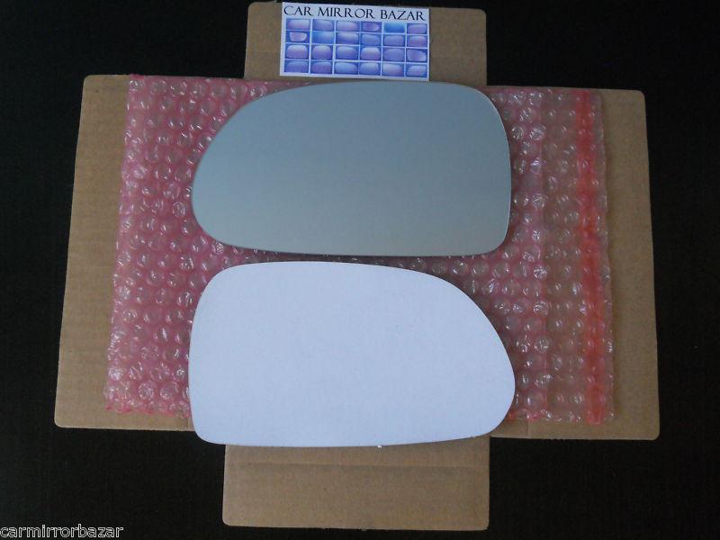 2001-2006 hyundai elantra mirror glass driver side lh + adhesive pad - 661lf