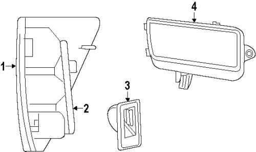 Jeep 55079012ac genuine oem factory original tail lamp assy