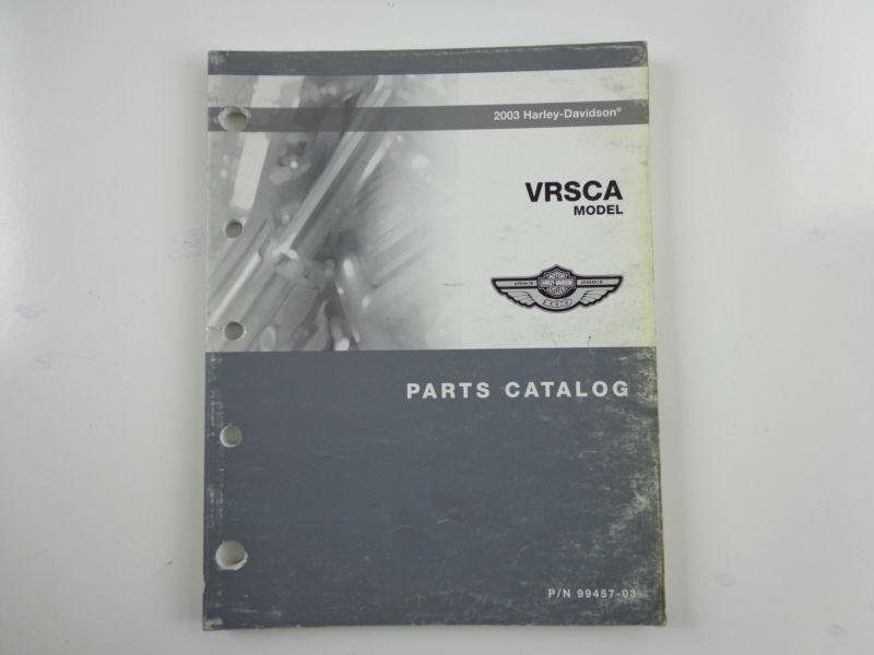 Harley davidson 2003 vrsca v-rod models parts catalog 99457-03