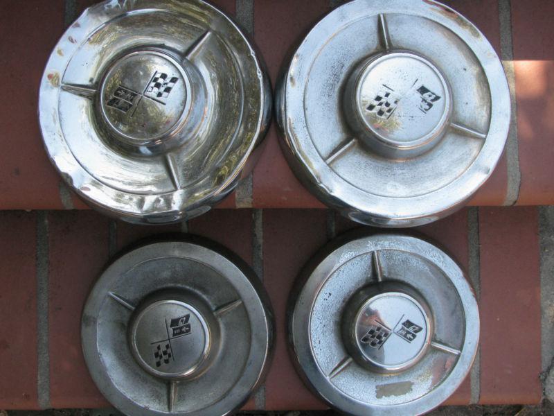 1958 chevy dog dish hubcaps