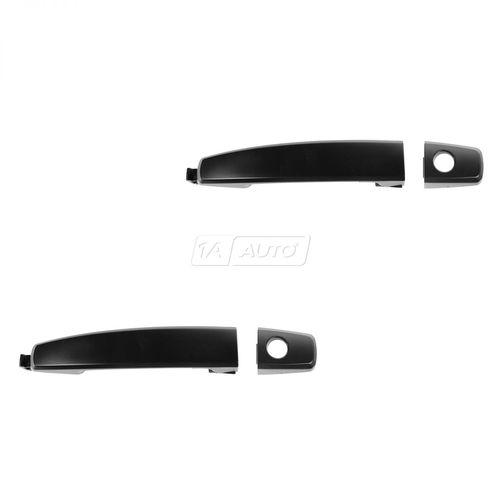 Door handle with keyhole black front outer pair set for aveo captiva sport vue