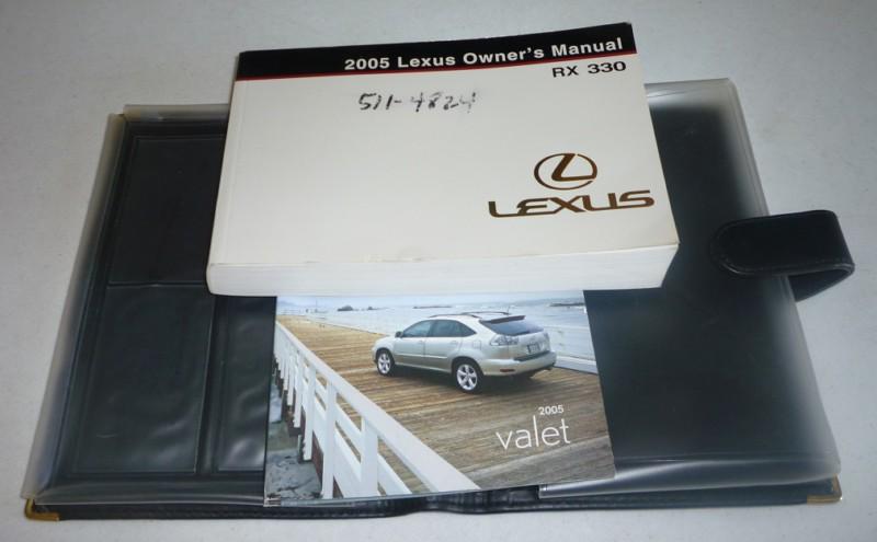 2005 lexus rx330 owners manual set 05 rx 330 guide w/case