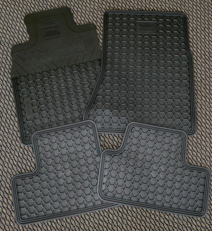 2006 to 2012 lexus is250/is350 non-awd models rubber floor mats - factory oem