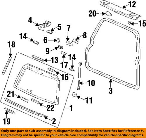 Honda oem 90502s10000 lift gate-hinge plate