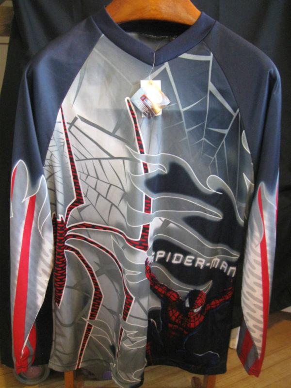 Off road racing shirt-motorcross-new spiderman shirt-#01 on the back-clothes