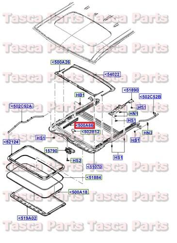 New oem rh or lh sliding roof shield ford taurus x freestyle 500 mercury montego