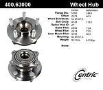 Centric parts 400.63000 brake hub