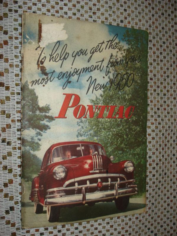 1950 pontiac owners manual original glove box book rare