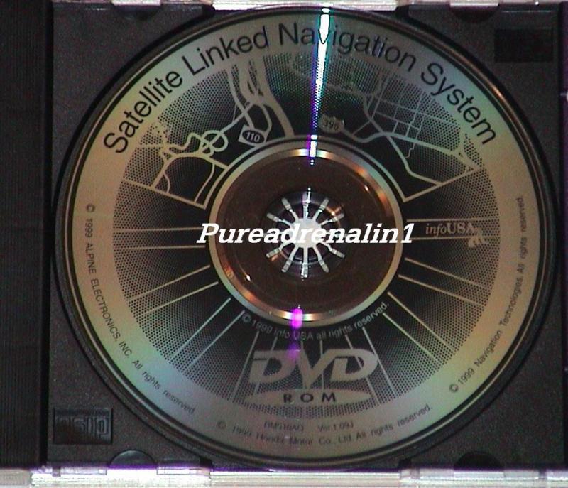 2000 2001 acura tl cl rl satellite linked navigation map disc cd black dvd 1.09j