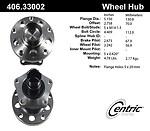 Centric parts 406.33002e rear hub assembly