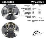 Centric parts 406.63008e rear hub assembly