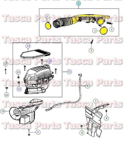 New oem upper clean air duct dodge charger challenger chrysler 300 #4861926af