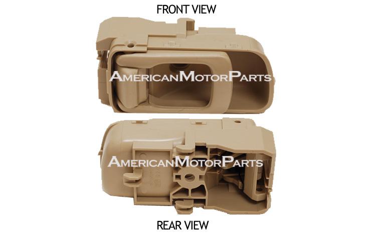 Pathfinder beige inside-front/rear door handle pair 80671-0w007 80670-0w007