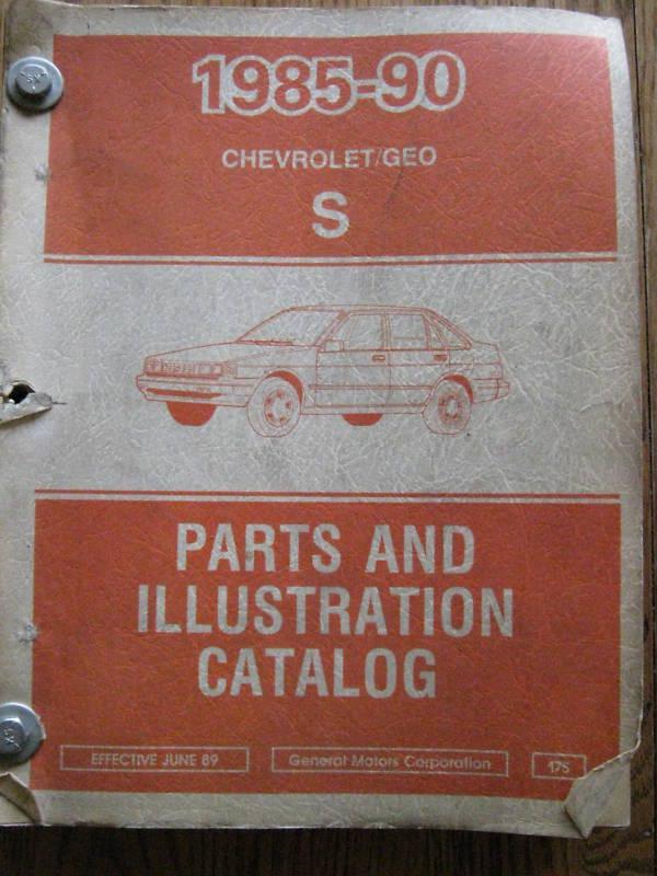 1985 1990 chevrolet parts & illustration catalog s cars original