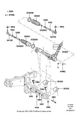 7l3z3504c gear assy steering 07 f150