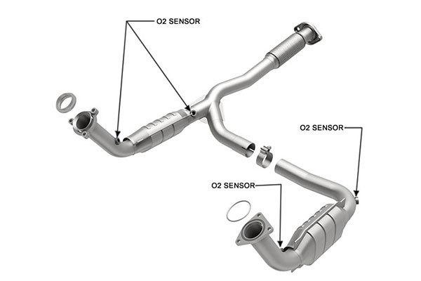 Trailblazer magnaflow catalytic converters - 49 state legal - 24950